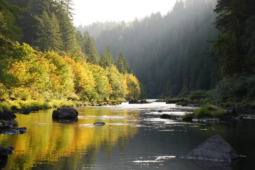 A quiet day on the North Umpqua River